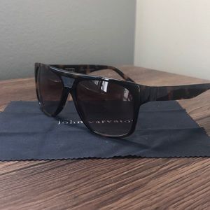 John Varvatos Wayfarer Style Glasses